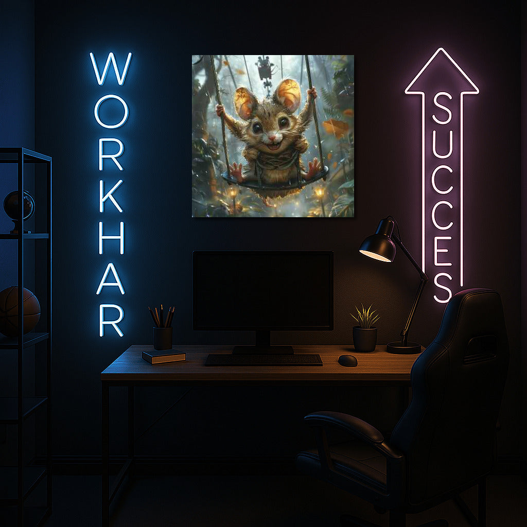 Fantasy Flight: Charming Mouse on a Swing