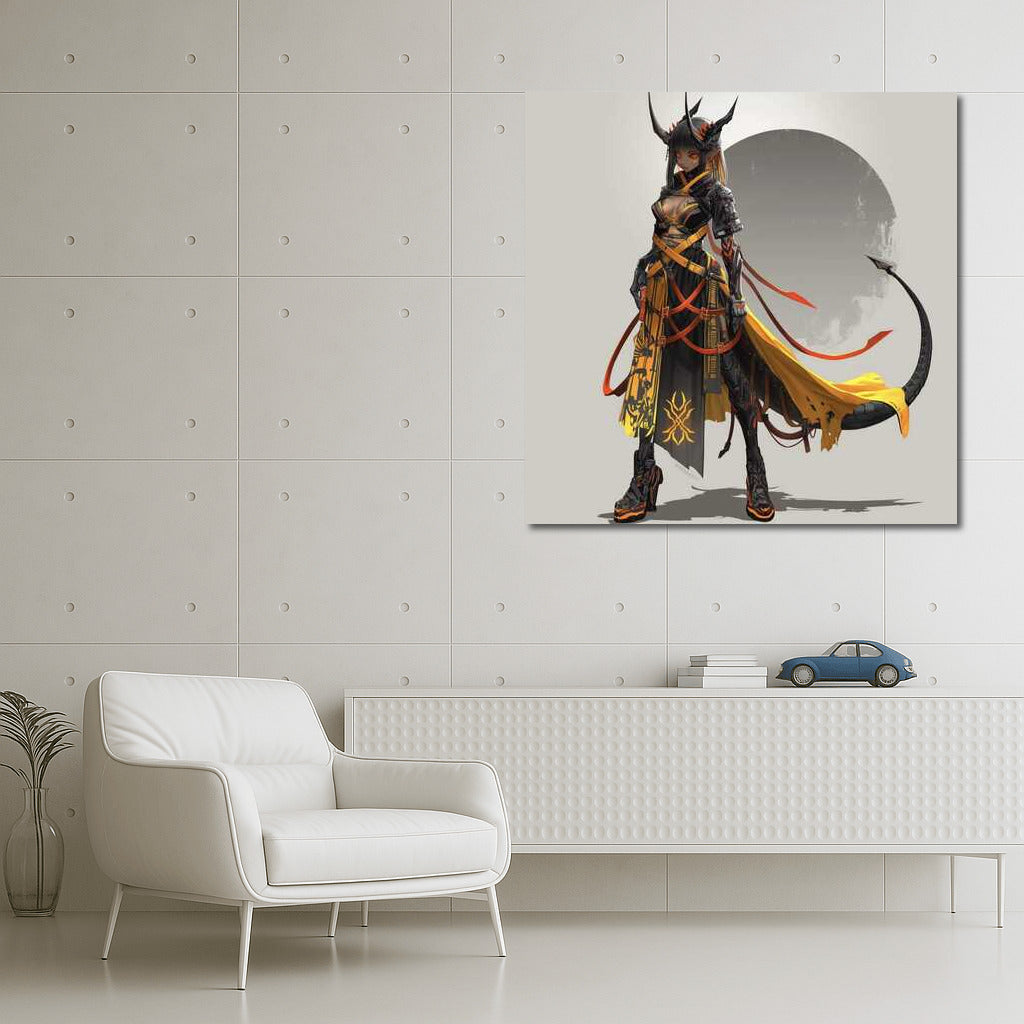 Cyberpunk Demon: Fantasy in Armor