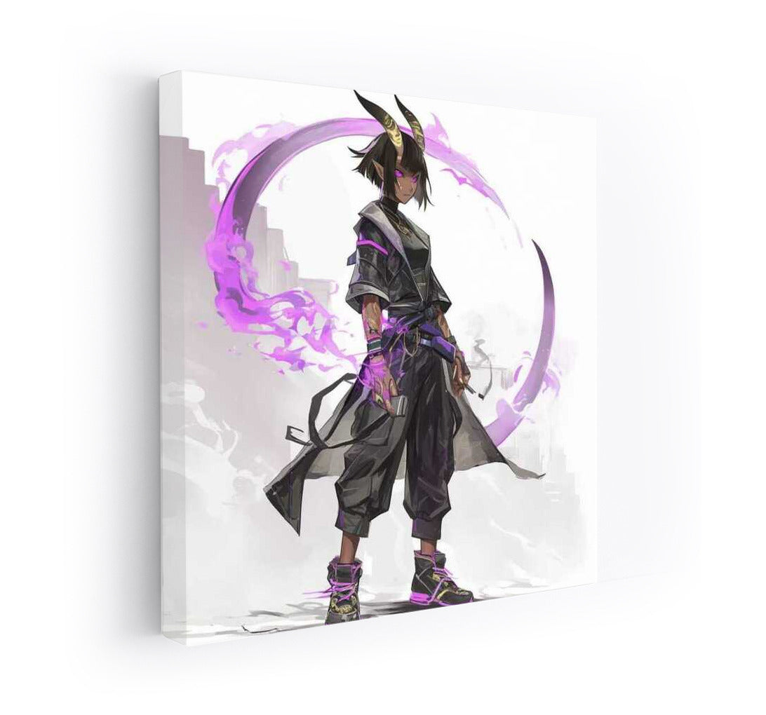 Purple Demon: Cyberpunk Fantasy