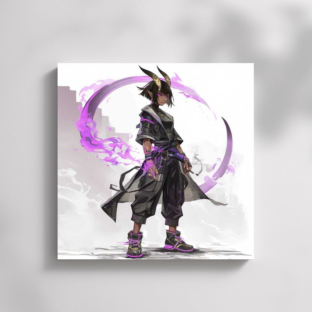 Purple Demon: Cyberpunk Fantasy