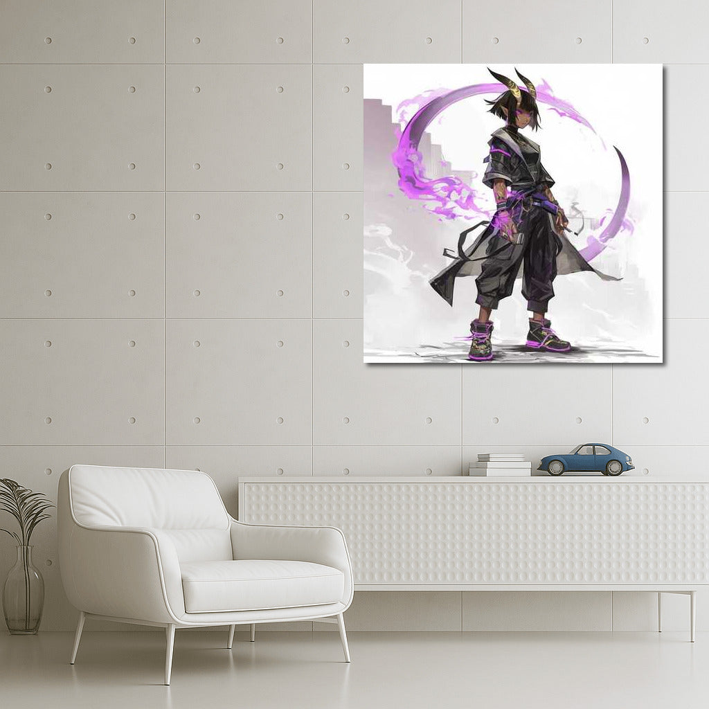 Purple Demon: Cyberpunk Fantasy