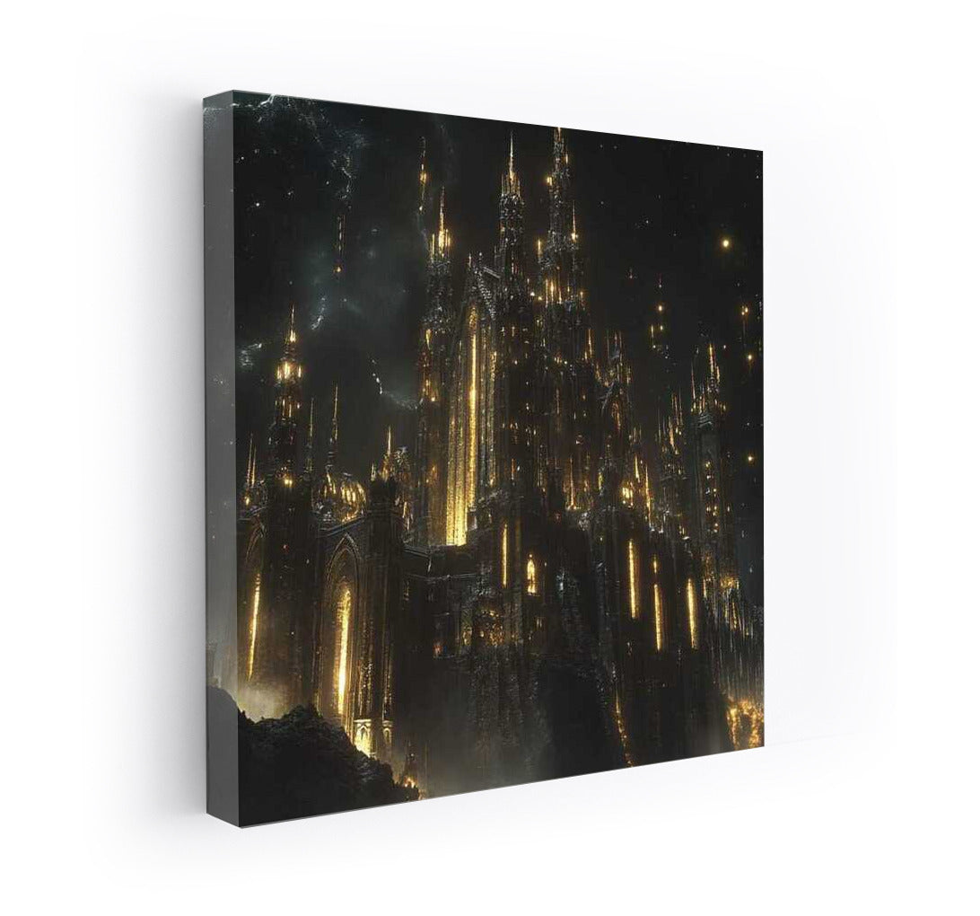 Dark Castle Magic: Fantasy Majesty in Mystical Light