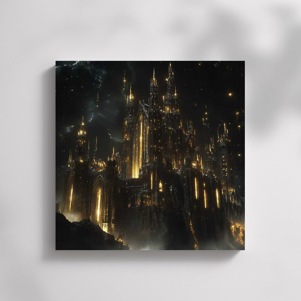 Dark Castle Magic: Fantasy Majesty in Mystical Light