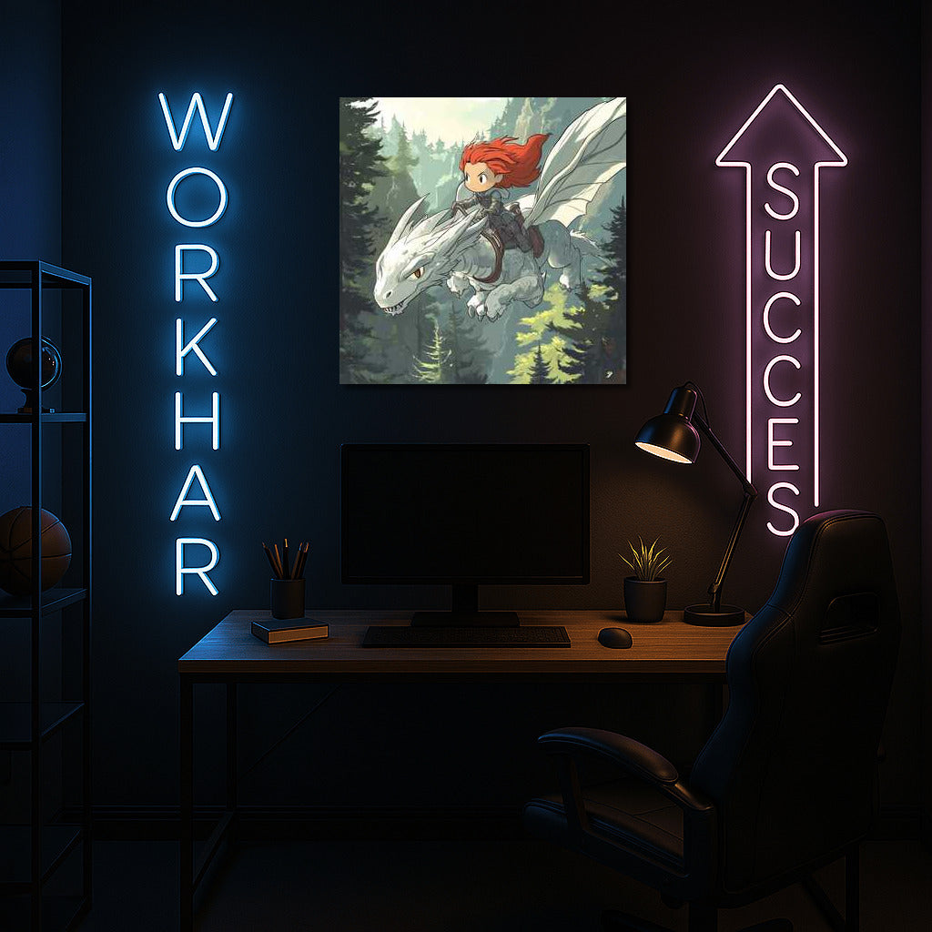 Brave Dragon Rider: Journey Through the Magical Forest