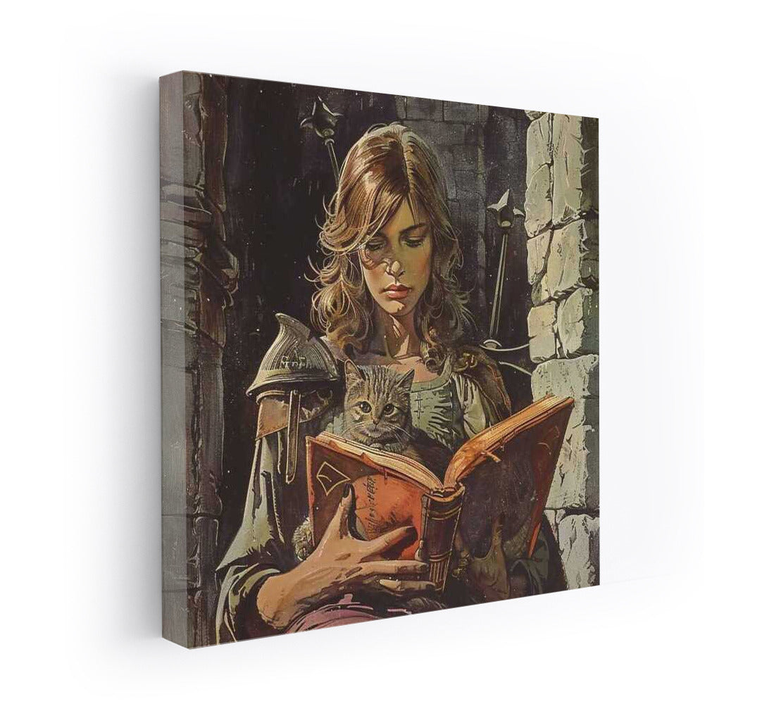 Secrets of Dark Fantasy: The Sorcerer with a Book and a Cat