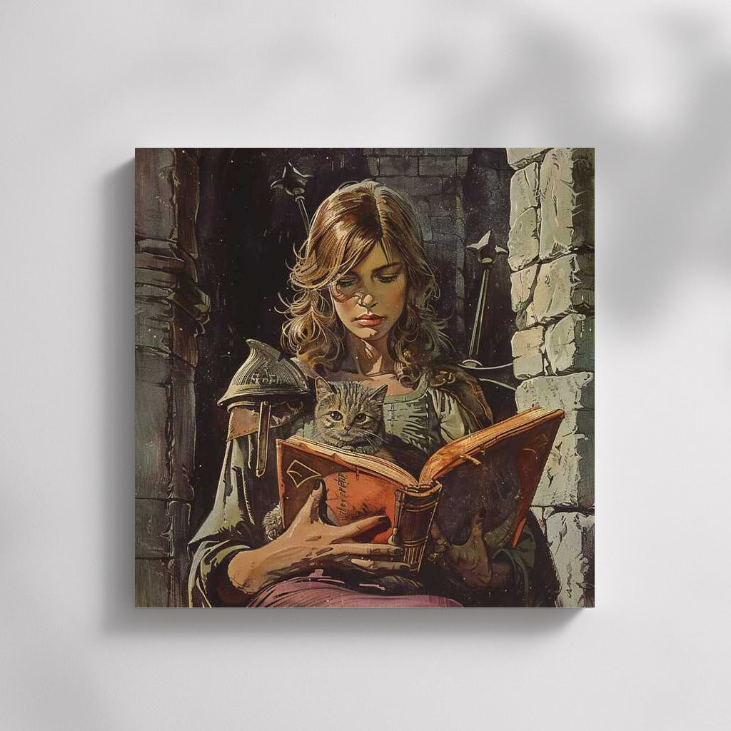 Secrets of Dark Fantasy: The Sorcerer with a Book and a Cat