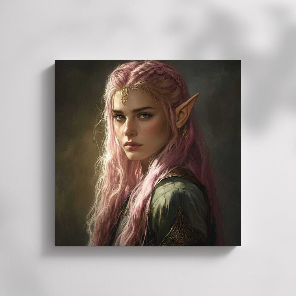 Pink Haired Elf Magic: Fantasy World