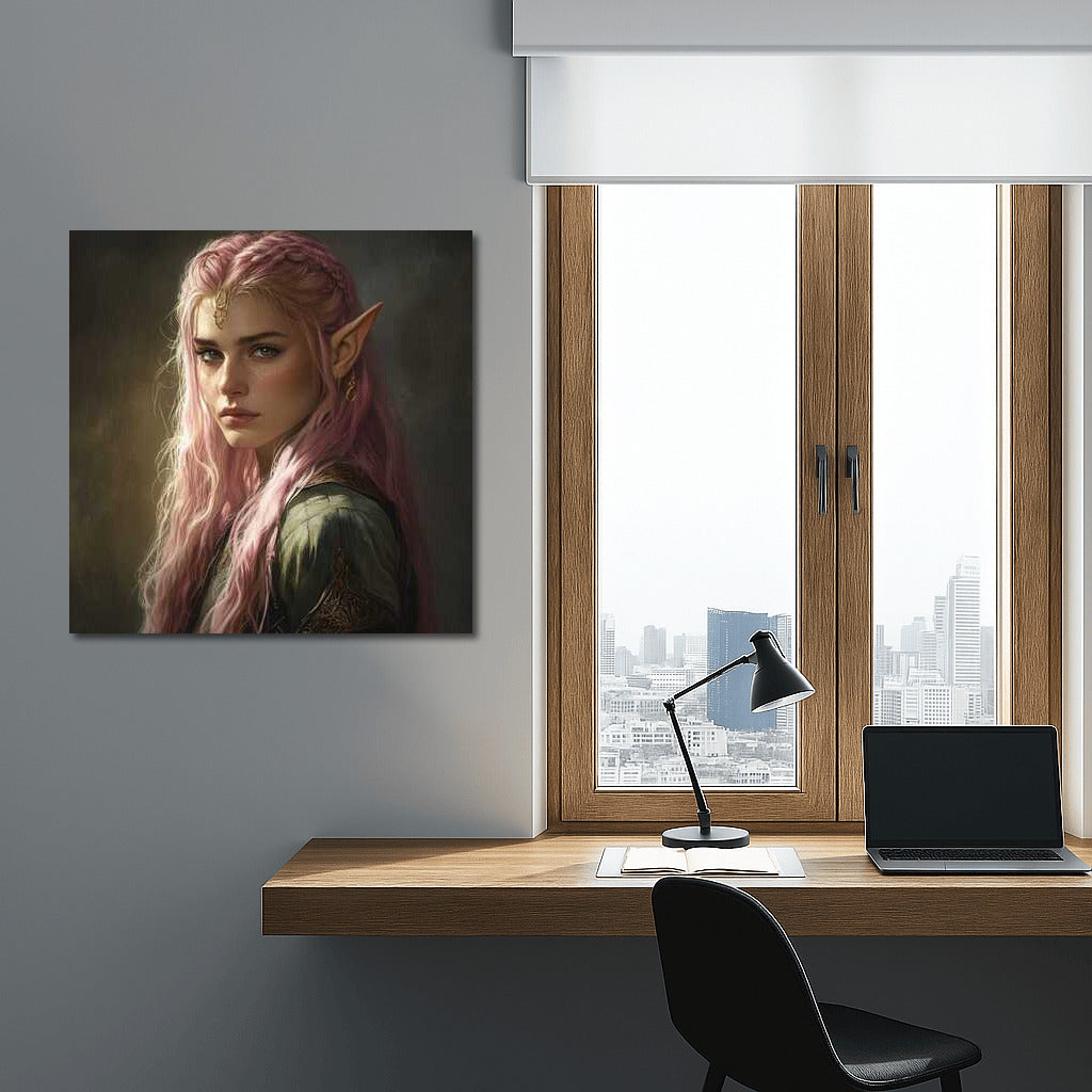 Pink Haired Elf Magic: Fantasy World