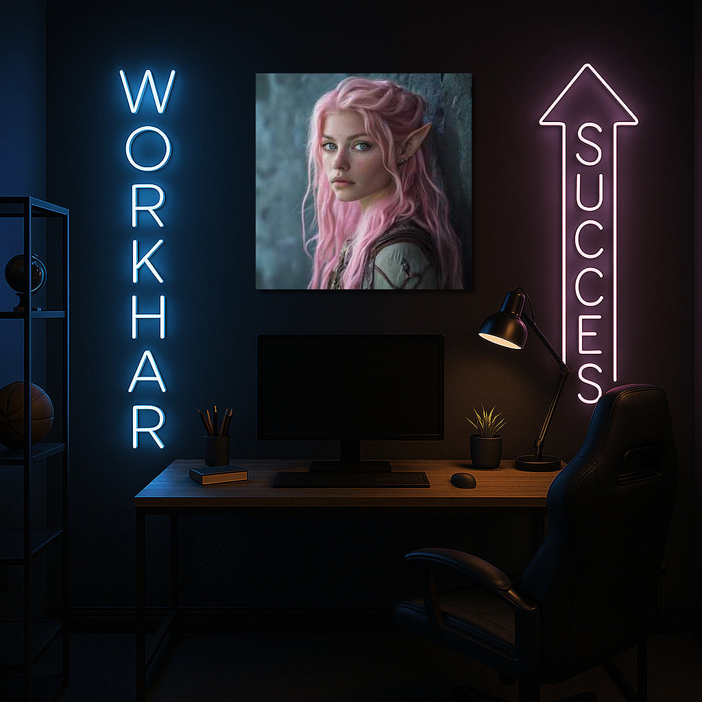 Fantasy Magic: Pink Haired Elf