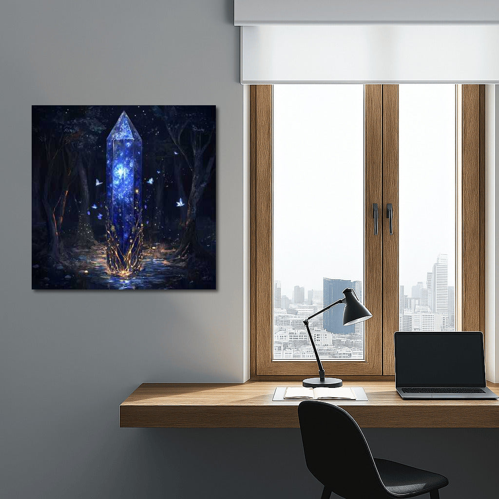 Glow of the Fantastic Crystal: Night Forest