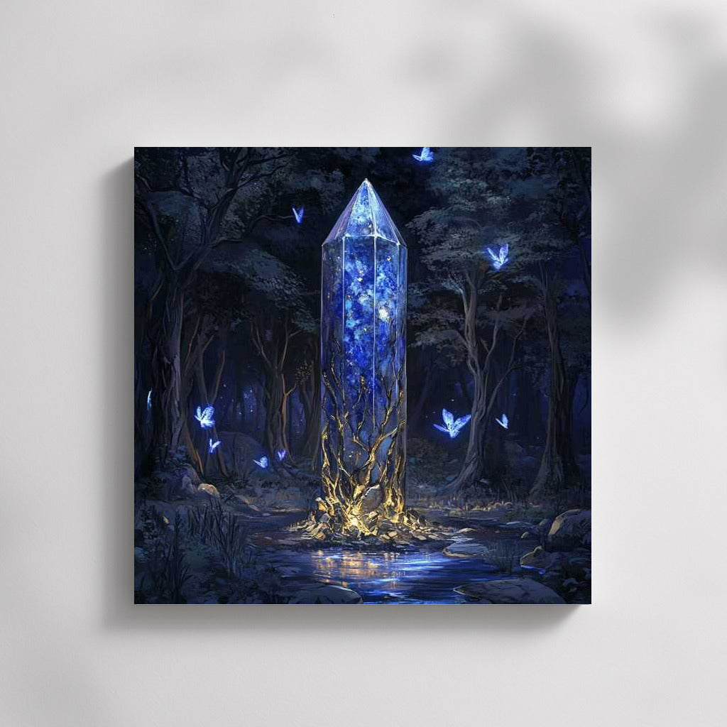 Luminous Crystal of Fantasy: Magic of Fluttering Creatures