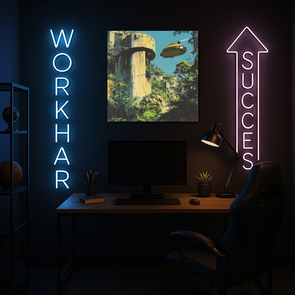 Flying Ships Over Wild Forests: Fantasy Landscape 4