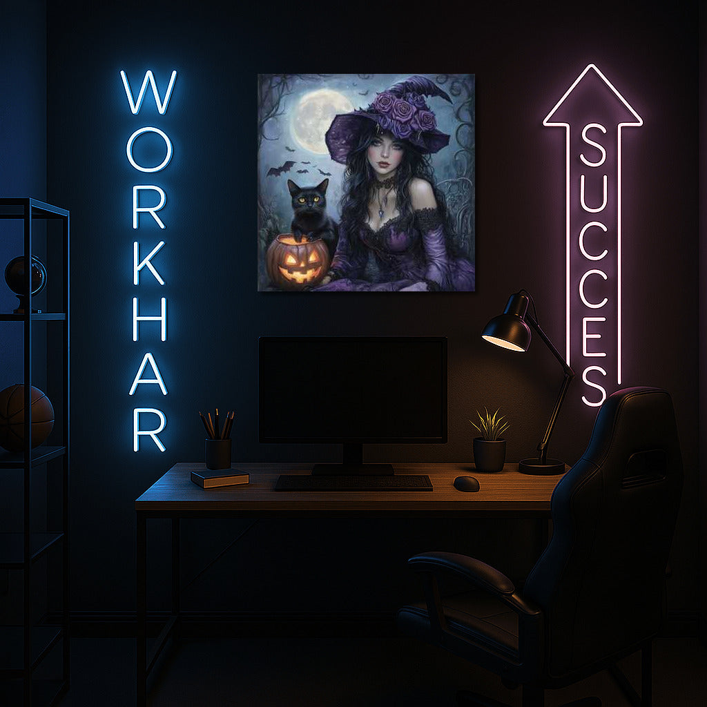 Moon Mystery: Gothic Fantasy with Black Cat