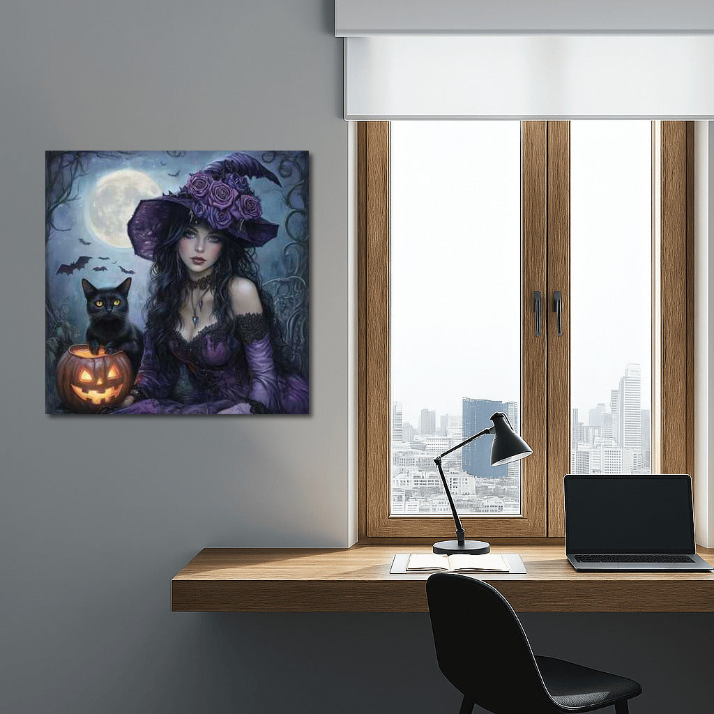 Moon Mystery: Gothic Fantasy with Black Cat