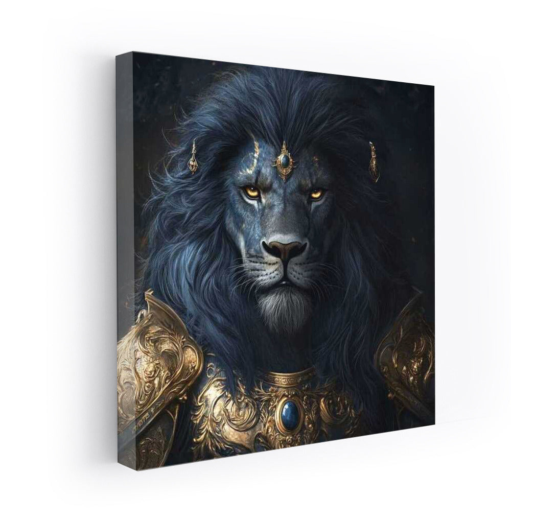 Royal Lion in Armor: Fantasy King