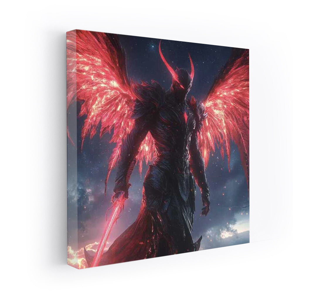 Red Demon's Fire Wings: Power and Mystery Fantasy