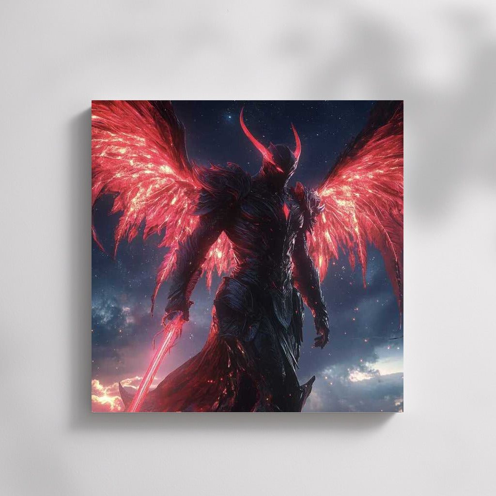 Red Demon's Fire Wings: Power and Mystery Fantasy