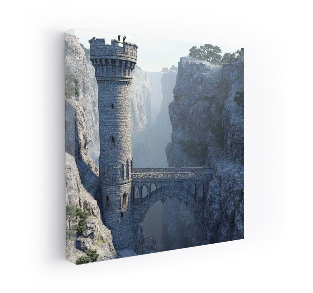 Stone Tower in Mysterious Canyon: Dive into the World of Fantasy