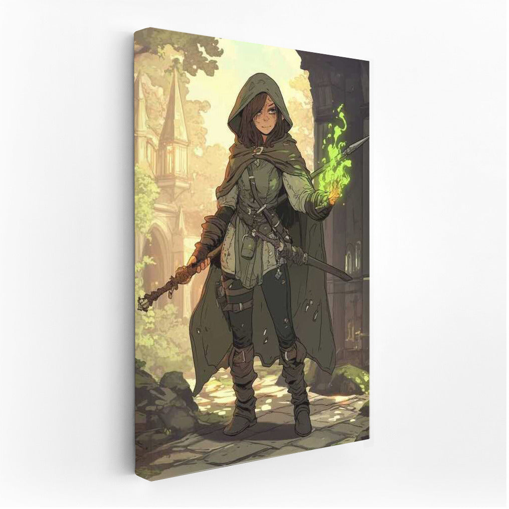 Guardian of Shadows: Mystical Figure of the Ancient Forest