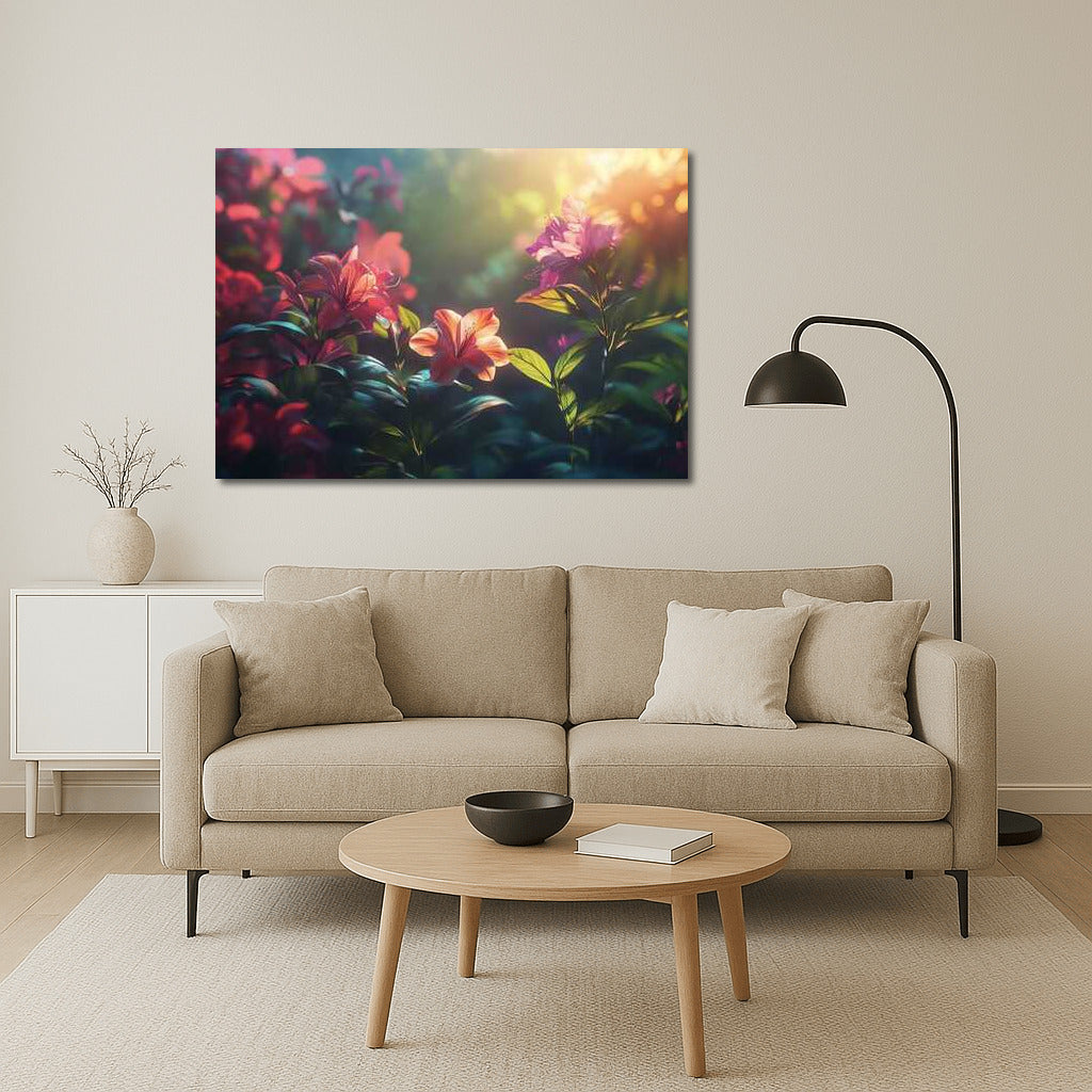 Magical Garden of Lilies and Azaleas: Floral Fantasy