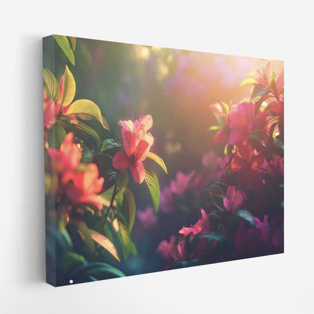 Azalea Blooms: Japanese Garden in Flowers