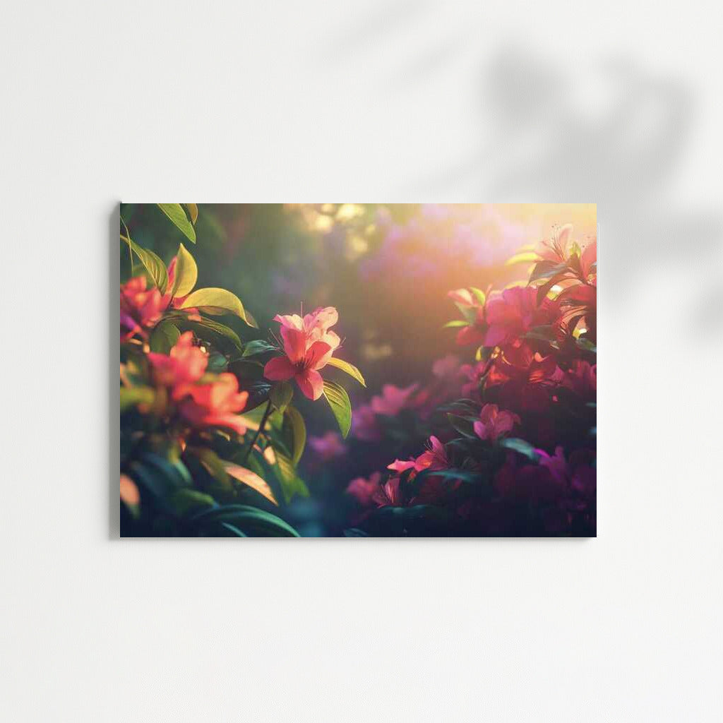 Azalea Blooms: Japanese Garden in Flowers