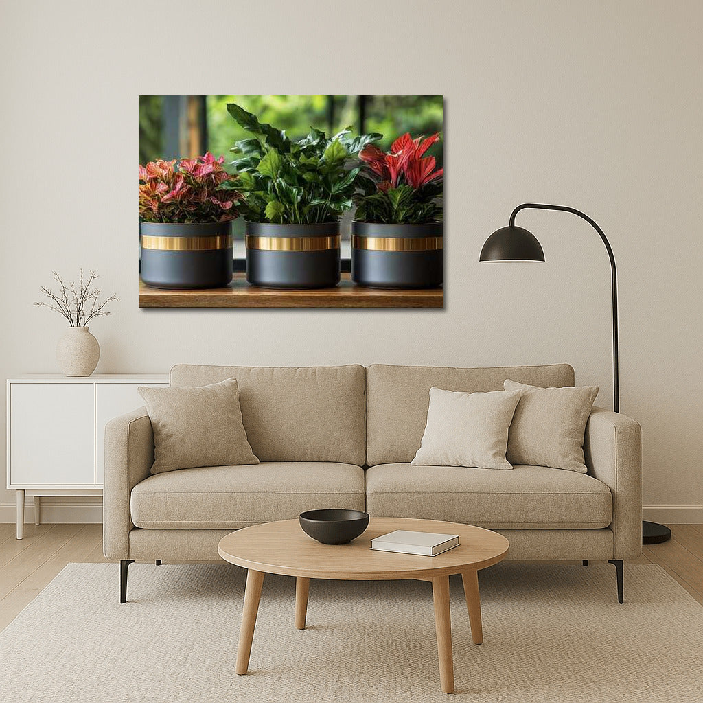 Calathea in Art Deco Style: Elegance and Natural Grace