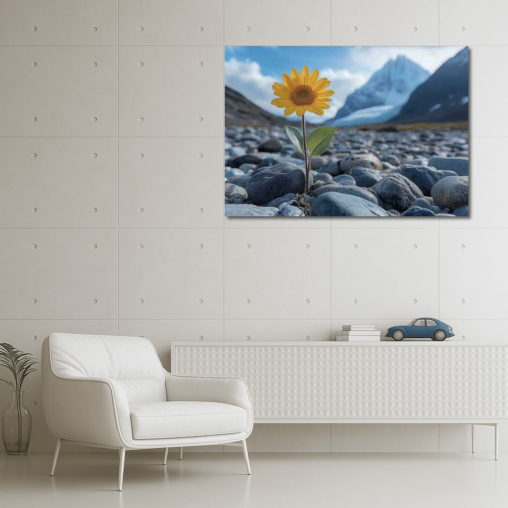The Majesty of the Mountains and the Beauty of the Sunflower: The Natural Power of Flowers