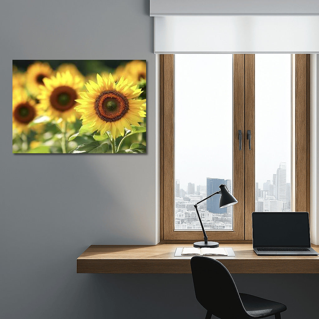 The Charm of Sunflower Field: The Beauty of Nature in the Interior