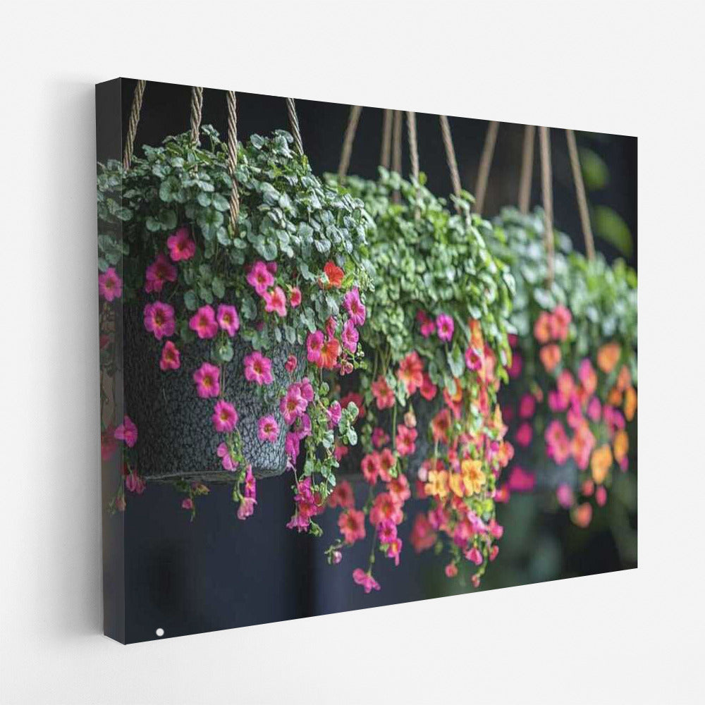 Calibrachoa Flower Cascade in Planter: Bright Wall Decoration for Coziness