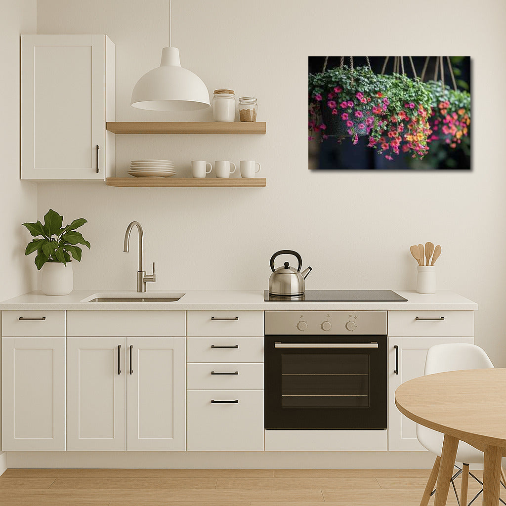 Calibrachoa Flower Cascade in Planter: Bright Wall Decoration for Coziness