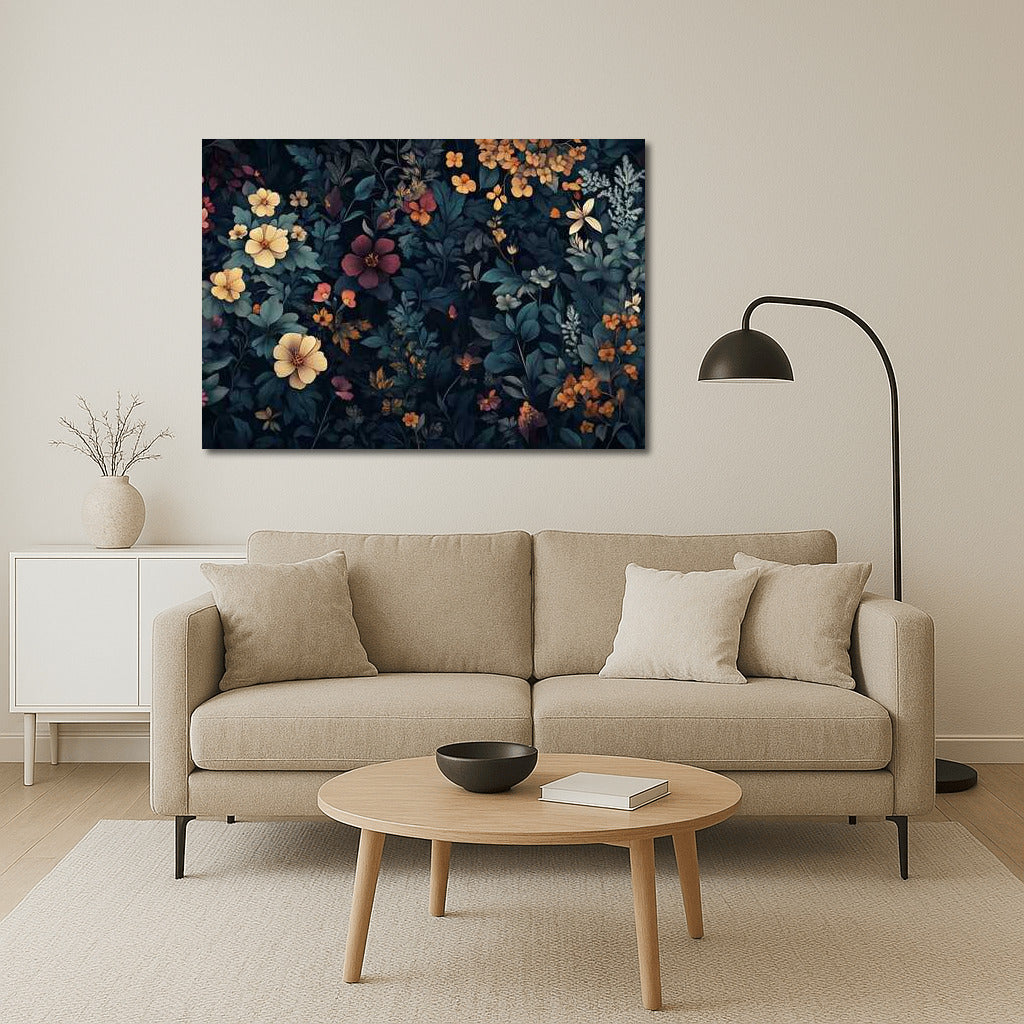 Flower Waltz: Hibiscus and Daisies in the Dance of Blossom