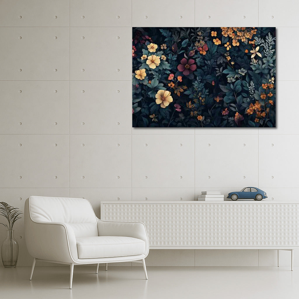 Flower Waltz: Hibiscus and Daisies in the Dance of Blossom