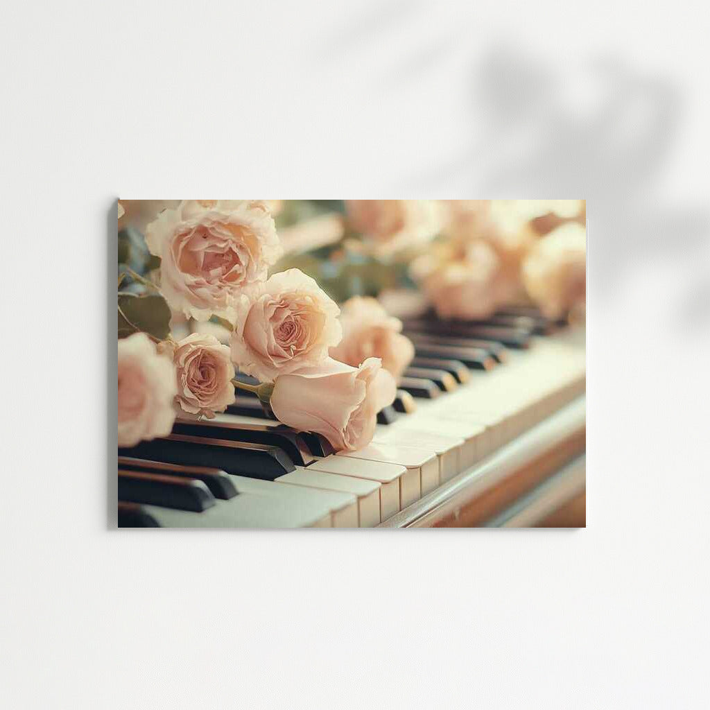 Roses and Keys: Symphony of Flowers on Piano