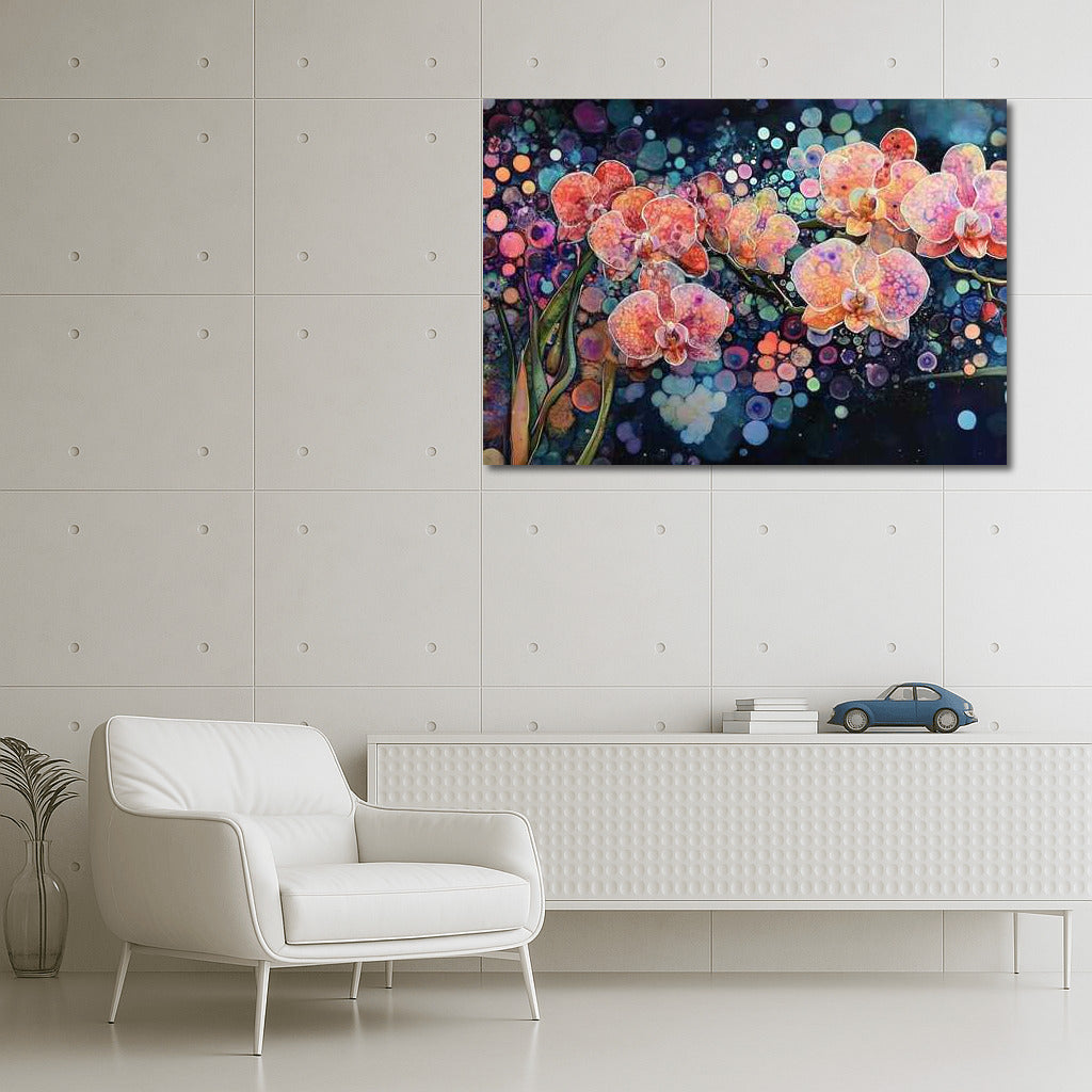 Hypnotic Vortex: Phalaenopsis Orchids in a Floral Dance