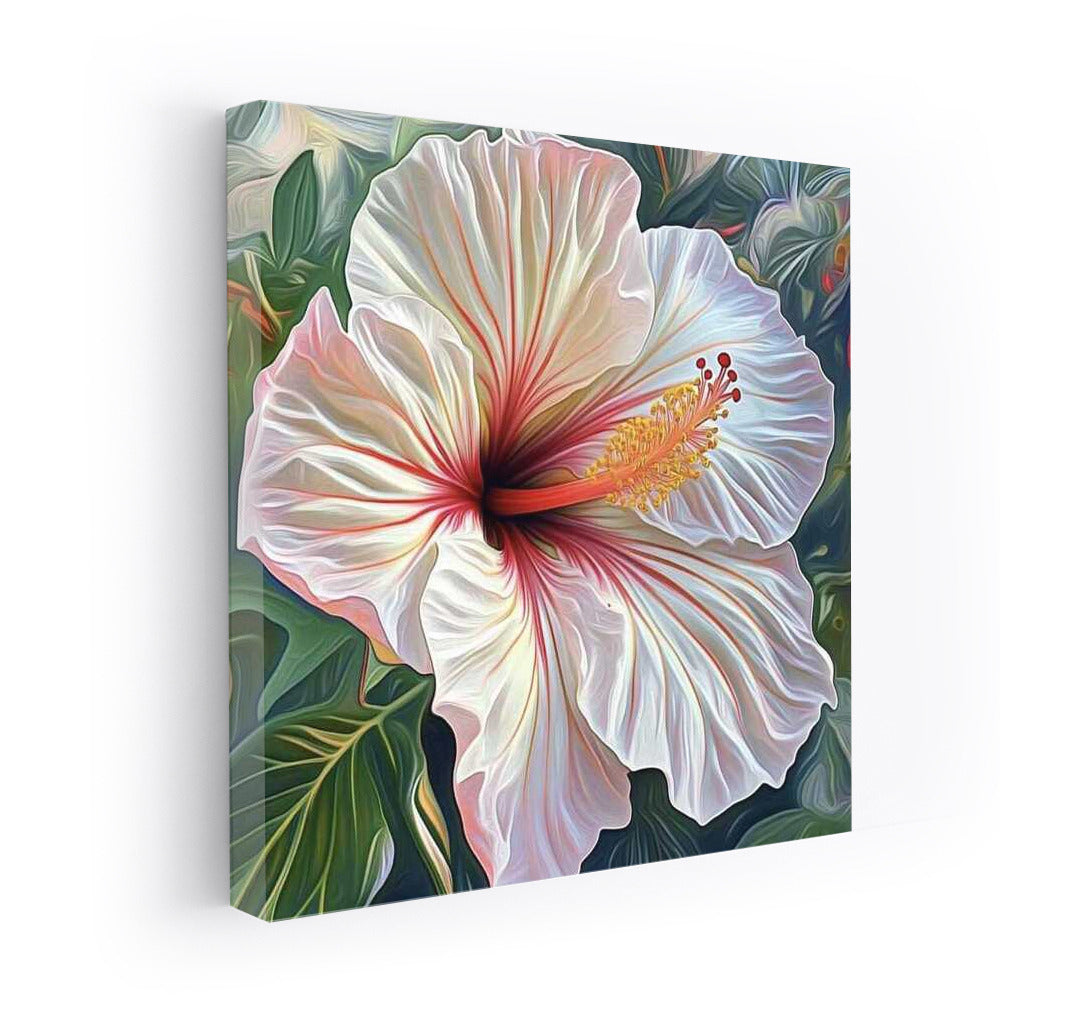 Tropical Hibiscus Pink Charm: Exotic Flower for Interior