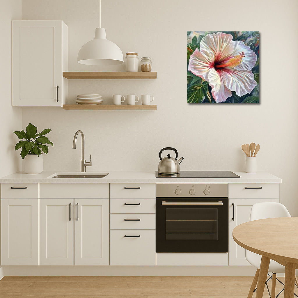 Tropical Hibiscus Pink Charm: Exotic Flower for Interior