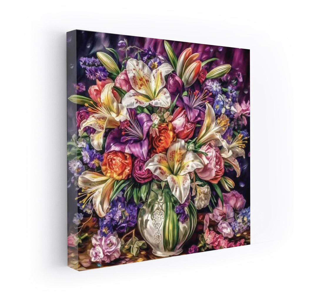 Bright Bouquet of Lilies and Roses: Explosion of Floral Magic