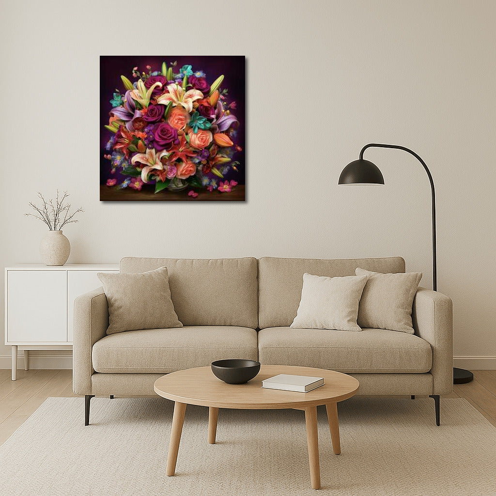 Bright Bouquet: Lilies and Roses for an Exquisite Interior