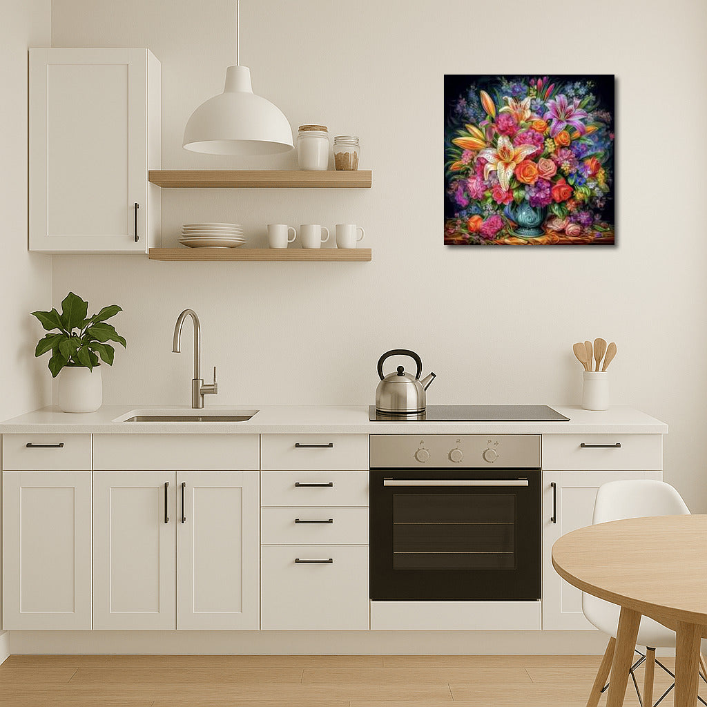 Magic Bouquet: Bright Lilies and Roses for Comfort