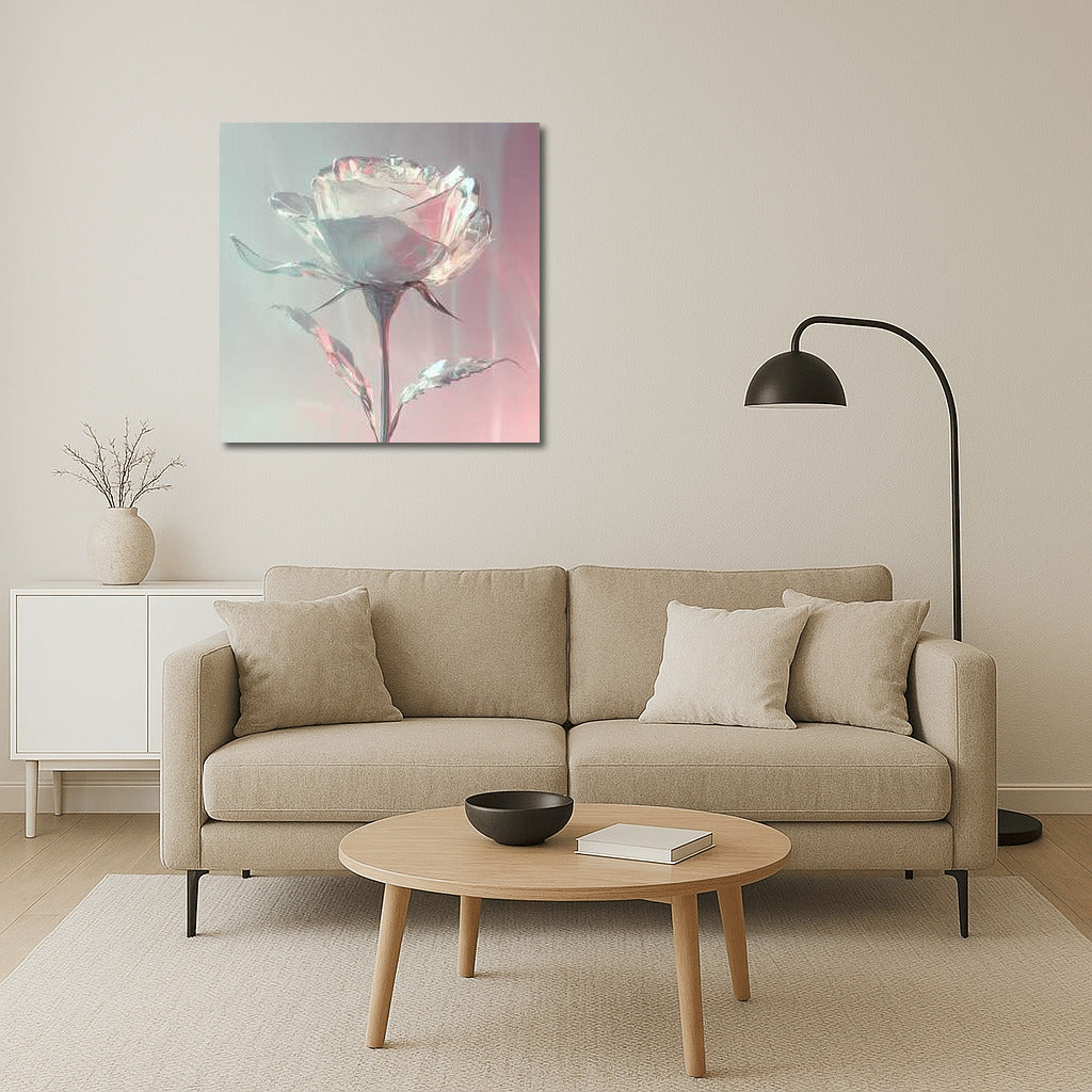 Crystal White Rose: Elegance and Tenderness