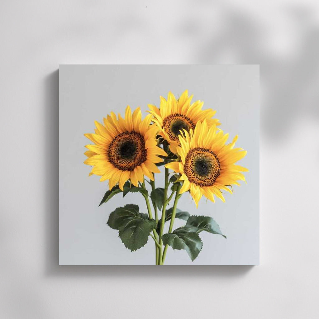 Golden Sunflowers Helianthus: Sunny Mood in Your Interior