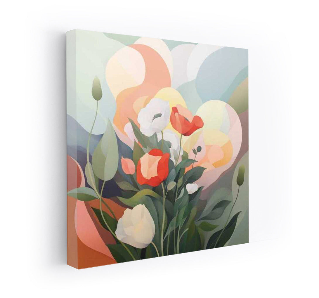 Poppy Charm: Delicate Bouquet for Interior