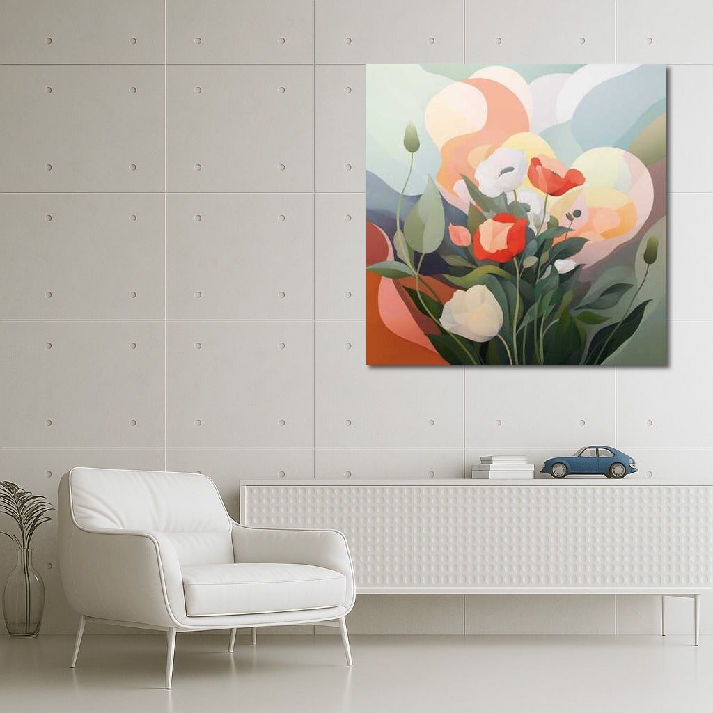Poppy Charm: Delicate Bouquet for Interior