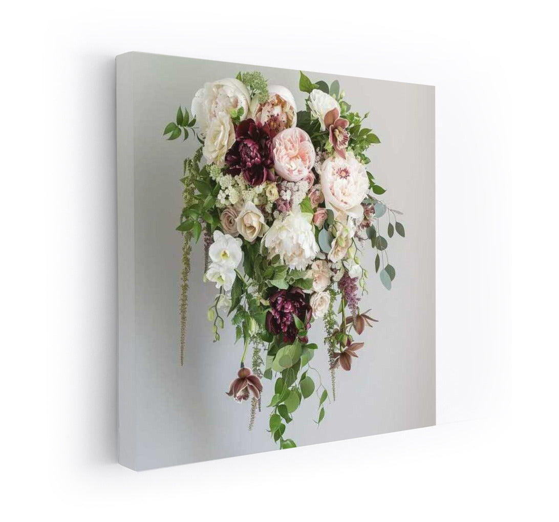 Peonies and Roses: Elegant Floral Accent for Interior