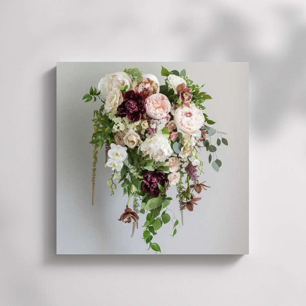 Peonies and Roses: Elegant Floral Accent for Interior