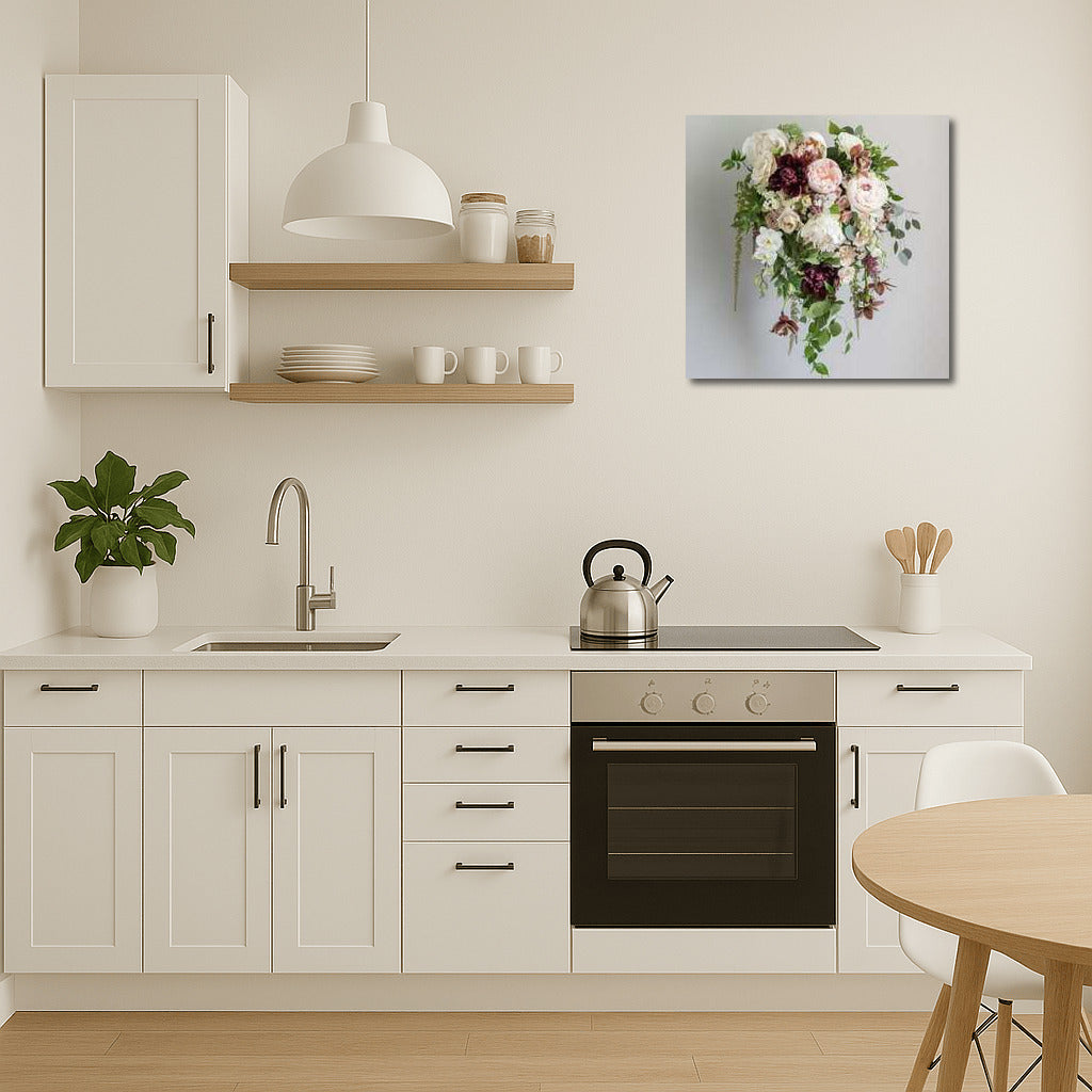 Peonies and Roses: Elegant Floral Accent for Interior