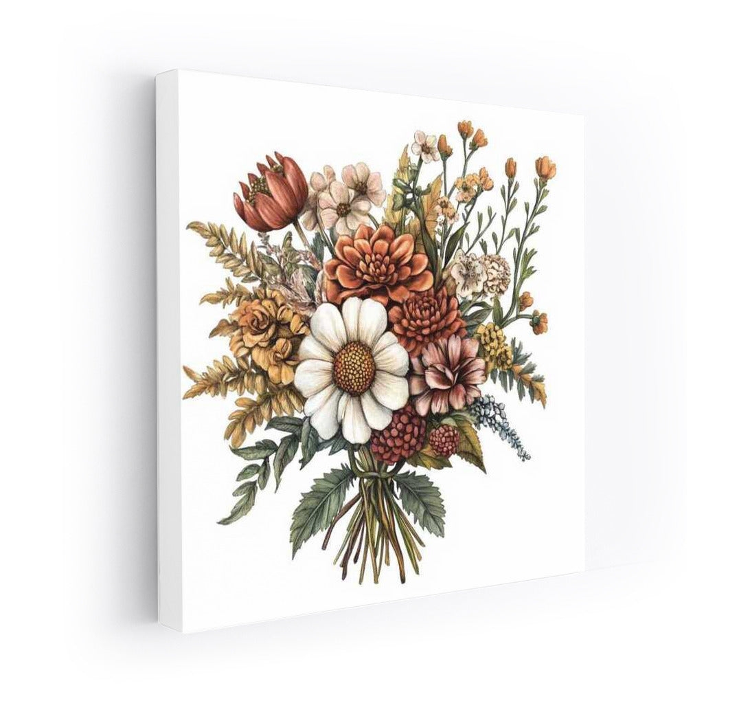 The Charm of Daisies and Dahlias: Flower Bouquet for Interior