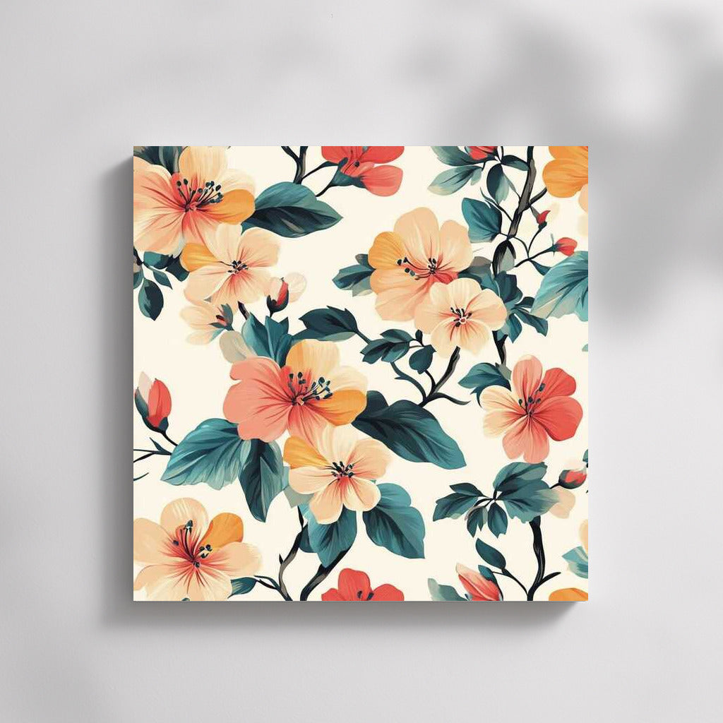 Floral pattern with peonies: Elegance and harmony