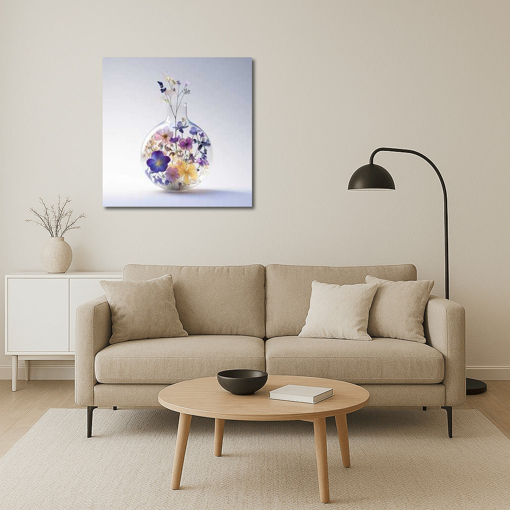 Peonies in a Glass Vase: Elegance and Freshness